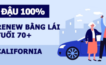 gia hạn bằng lái người từ 70 tuổi trở lên tại california